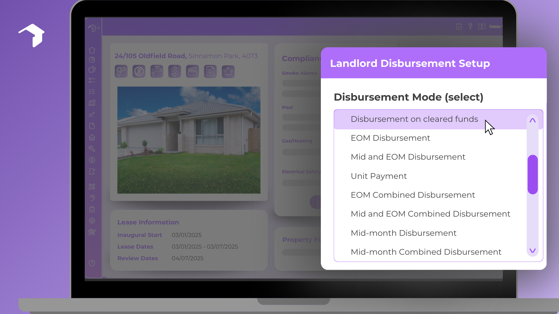 Flexible Landlord Disbursements
